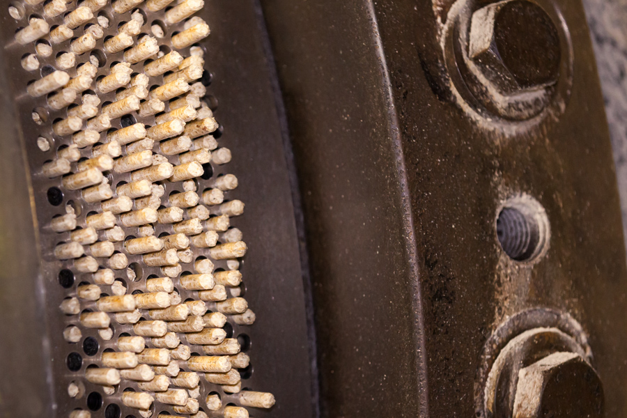 Pelletherstellung im Pelletwerk